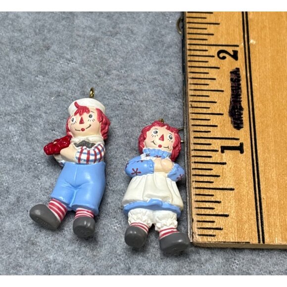 Hallmark 2002 Keepsake Raggedy Ann & Andy Miniature Ornaments Set of 2 Collectib - Picture 6 of 9